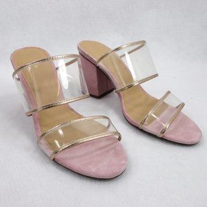 Joe's Jeans "Jeanette" Clear  Sandals Size 9.5 NEW